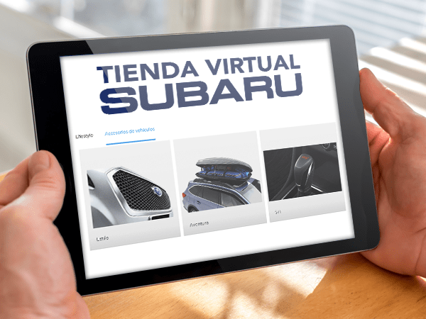 <p>Tienda de accesorios virtual Subaru</p>
