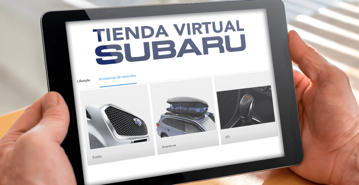 <p>Tienda de accesorios virtual Subaru</p>