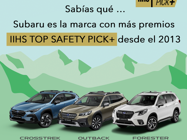 <p>Subaru Evoltis con la mejor calificacion del Top Safety Pick+ 2023</p>